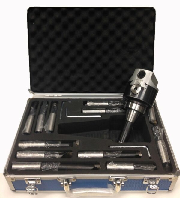 R8 3" Boring Head Adjustable Milling Machine 12pc Bar Tool Set  3/4" shank