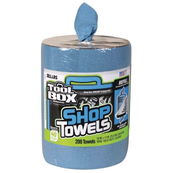 Mechanic Blue Shop Disposable Towels Refill Clean-up Industrial