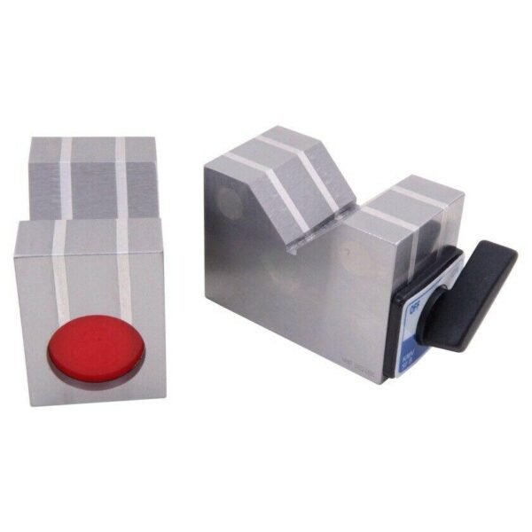2 X 2-1/2 X 2 -3/4 in Aluminium Cast Magnetic V Block Set Parallel 0.0005" - Image 2
