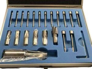 HSS changeable Pilot Counterbore Set 21pcs Tool short style 5/16"-5/8" Shank 1"