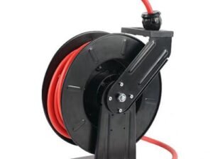 Air Hose Reel 3/8  x 100' Auto Rewind Hybrid Rubber Hose 300PSI