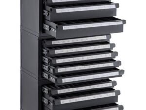 Heavy Duty Drill Bit Dispenser Organizer Cabinet 3 Boxes Size 1/16 -1/2  A-Z #1-60