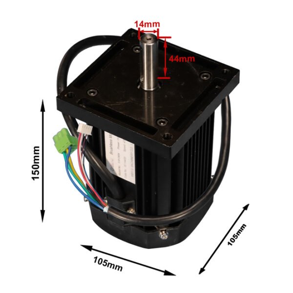 Brushless motor BM12404 1.5 HP for WEISS Lathe WBL250F - Image 4