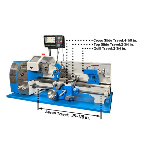 WEISS WBL250F Metal Lathe 10" x 22" Benchtop With 2-Axis DRO - Image 5