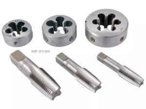 6 PIECE 1/4-1/2  NPT TAPER PIPE TAP And DIE SET