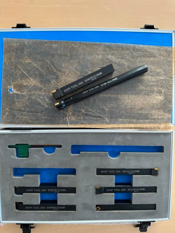 12mm 7pc Premium Turning Tool Set with Indexable Inserts CCMT - Image 9