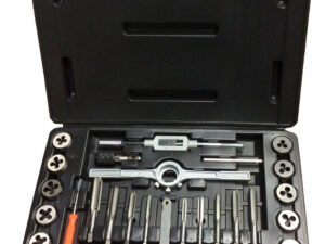 #4-1/2 in Carbon Steel Tap and Die 40pc set With Round Die
