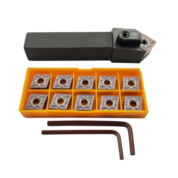 1pc  MCSNL1616H12 lathe turning tool holder + 10 pieces CNMG120408-MA carbide inserts - Image 4