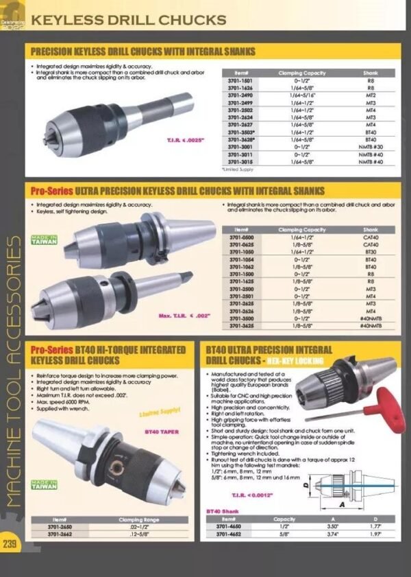 MT3 TO JT6 Taper Shank Drill Chuck ARBOR - Image 8