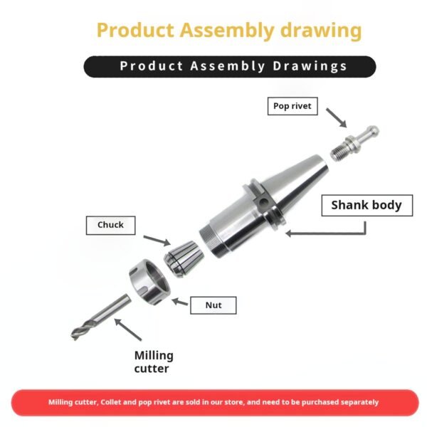 CAT40 ER32 Collet Chuck Tool Holder  High Precision CNC Milling  STU-SHOP TOOL USA - Image 4