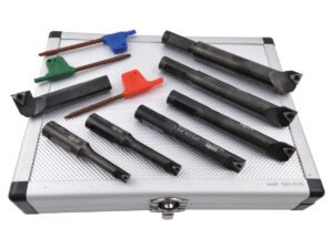 7 PIECE 1/2 INCH ROUND SHANK INDEXABLE BORING BAR SET (1001-0705)