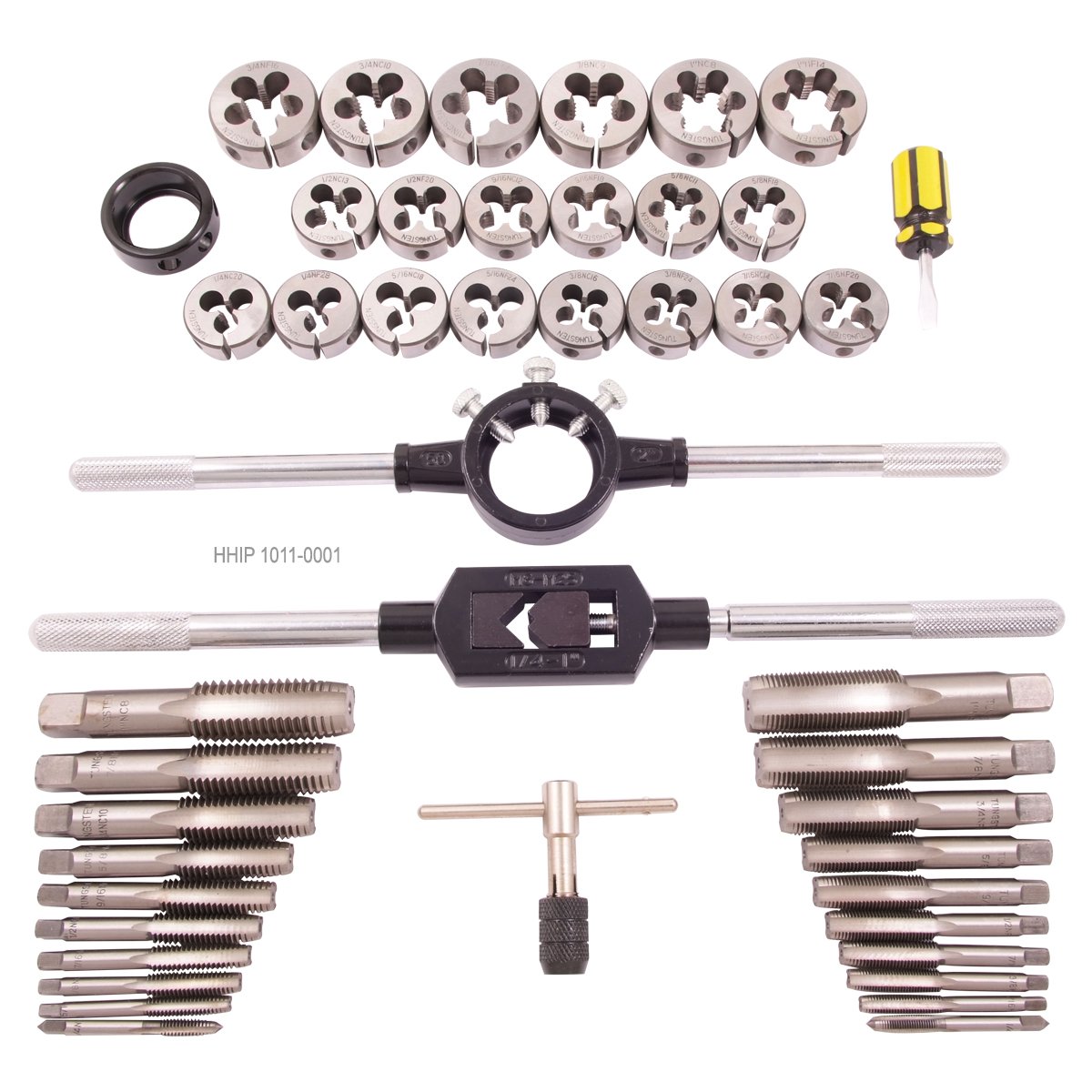 45 PIECE TAP & DIE SET (1/4-1 INCH) - HEAT TREATED ALLOY STEEL. (1011-0001) - Image 3