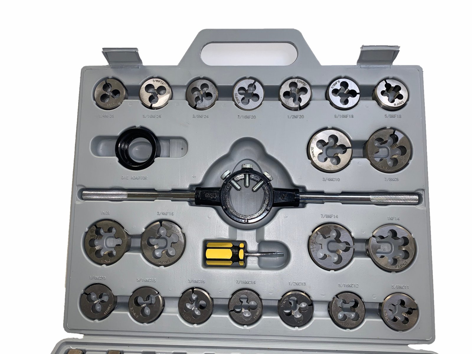 45 PIECE TAP & DIE SET (1/4-1 INCH) - HEAT TREATED ALLOY STEEL. (1011-0001) - Image 4