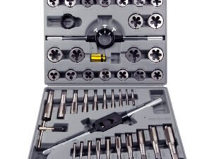 45 PIECE TAP & DIE SET (1/4-1 INCH) - HEAT TREATED ALLOY STEEL. (1011-0001)