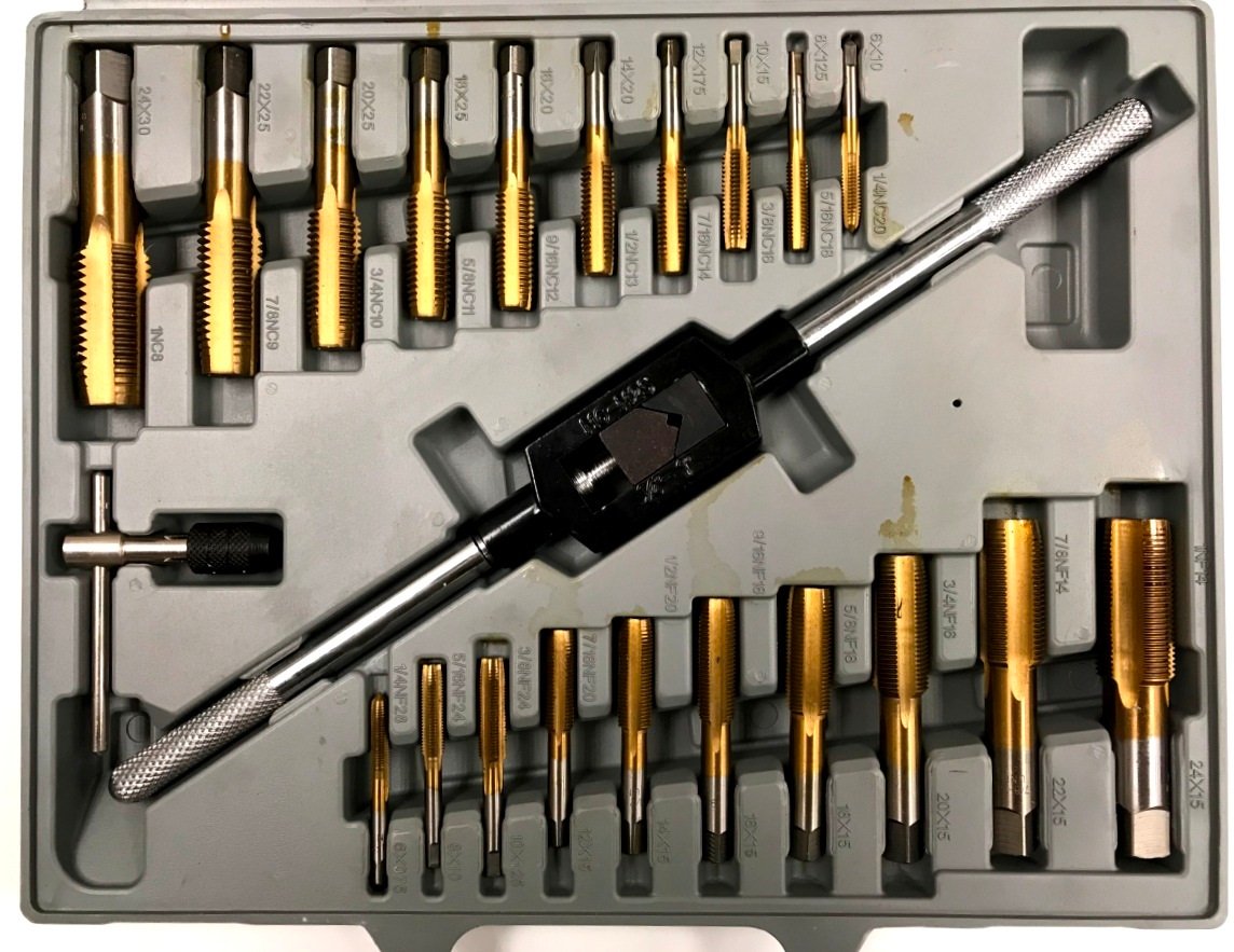 45 PIECE TAP&DIE SET (1/4-1 INCH) - TIN COATED (1011-0003) - Image 3