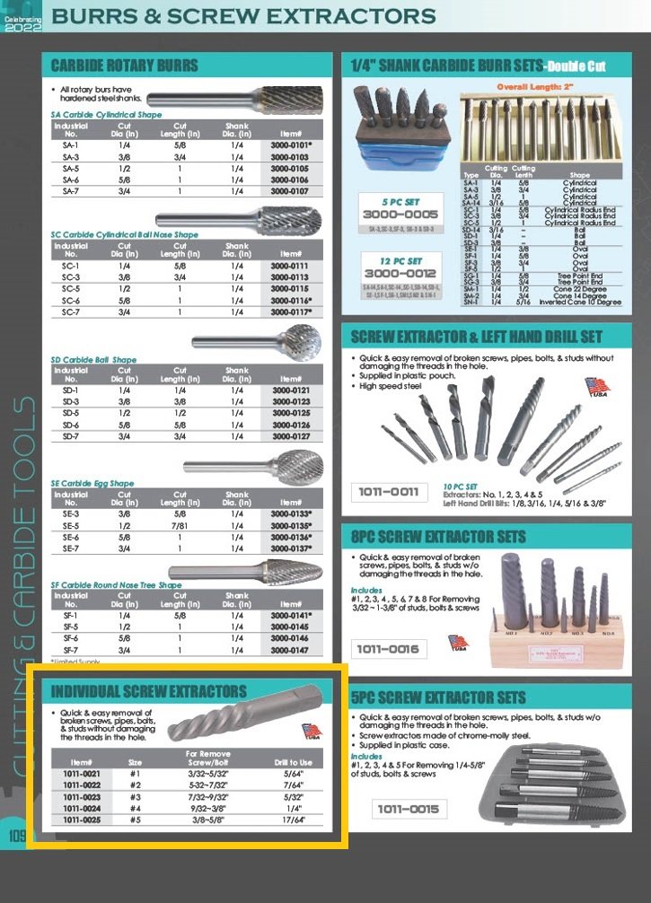 NO. 4 SCREW EXTRACTOR (1011-0024) - Image 2