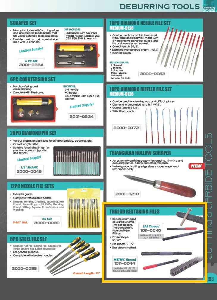 MM THREAD RESTORING FILE (0.75~3.0 MM) (1011-0044) - Image 6
