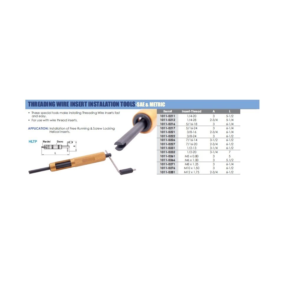 1/2-13 WIRE THREADING INSERT INSTALLATION TOOL (1011-0231) - Image 3