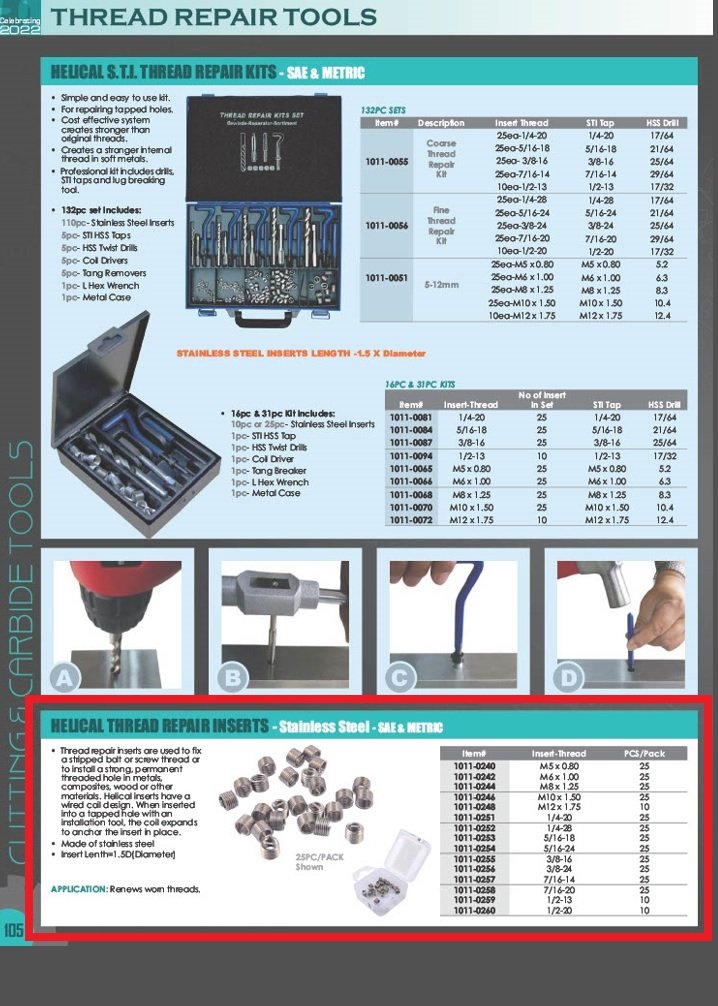 5/16-18 WIRE THREAD INSERTS PACK (1011-0253) - Image 3