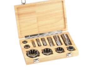 12 PIECE NPT TAPER PIPE TAP & HEX DIE SET (1/8~1 INCH) (1011-3312)