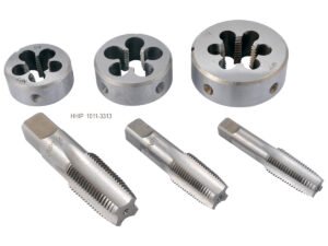 6 PIECE NPT TAPER PIPE TAP & DIE SET (1/4~1/2 INCH) (1011-3313)