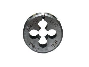 1/4-20 (13/16 OD) ADJUSTABLE ROUND SPLIT DIE (1016-1040)