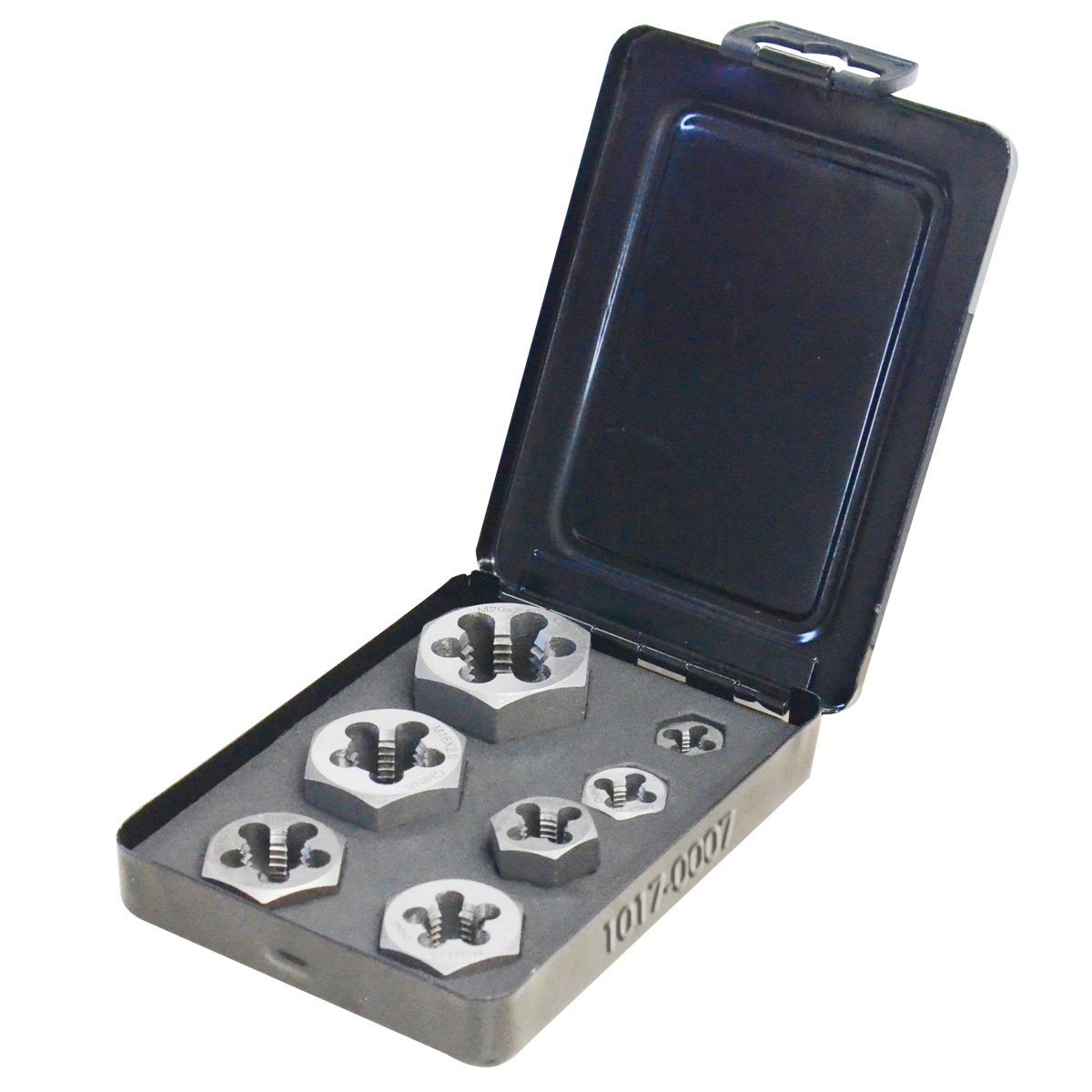 7 PIECE HEXAGON RETHREADING DIE SET(M6-M20) (1017-0007)