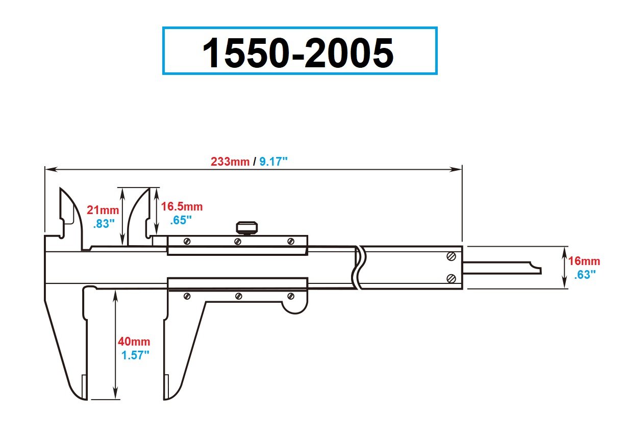 DASQUA 0-150MM / 0-6 INCH STAINLESS STEEL VERNIER CALIPER (1550-2005) - Image 7