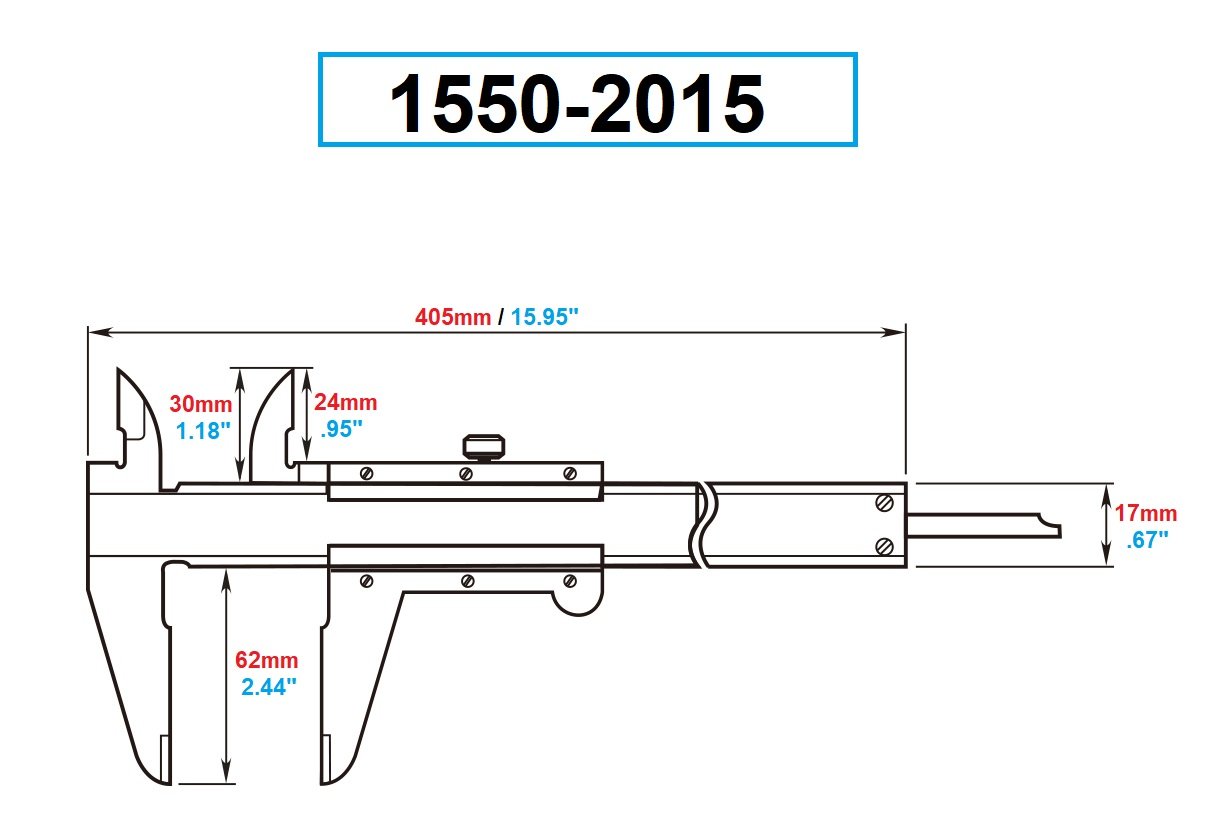 CALIPER VERNIER 0-12/0-300 SS (1550-2015) - Image 2