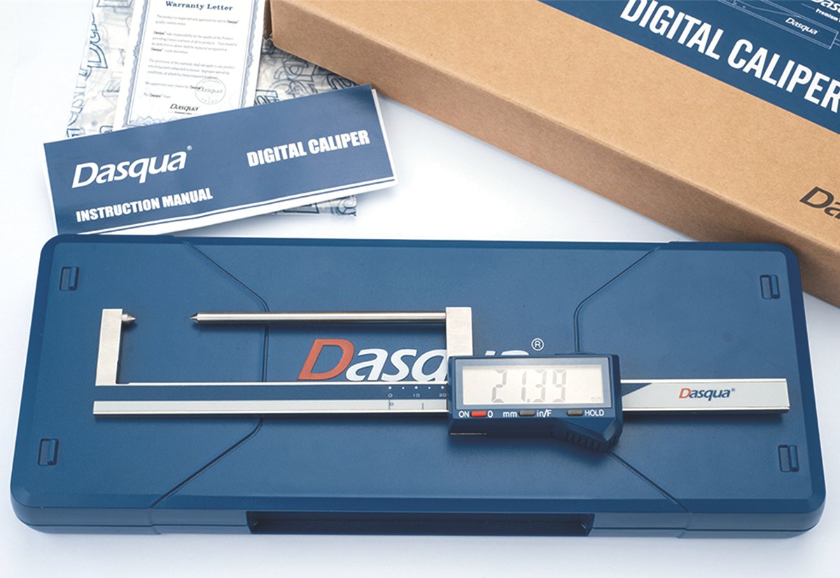 DASQUA 0-3.2 INCH BRAKE ROTOR GUAGE WHEELS ON ELECTRONIC CALIPER (1804-1030) - Image 2
