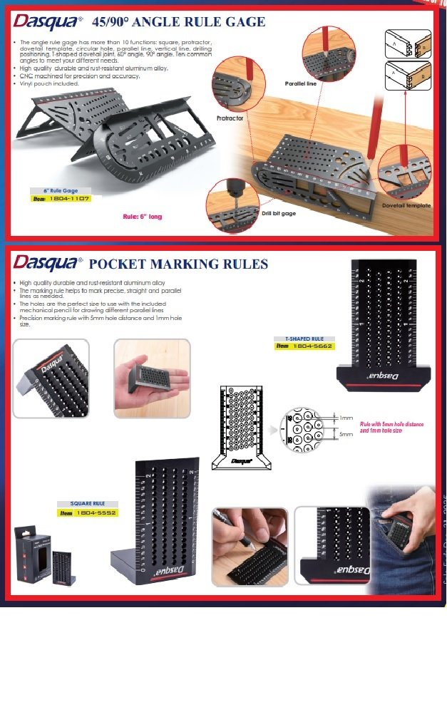 DASQUA POCKET MARKING T-SHAPED RULER (1804-5662) - Image 5