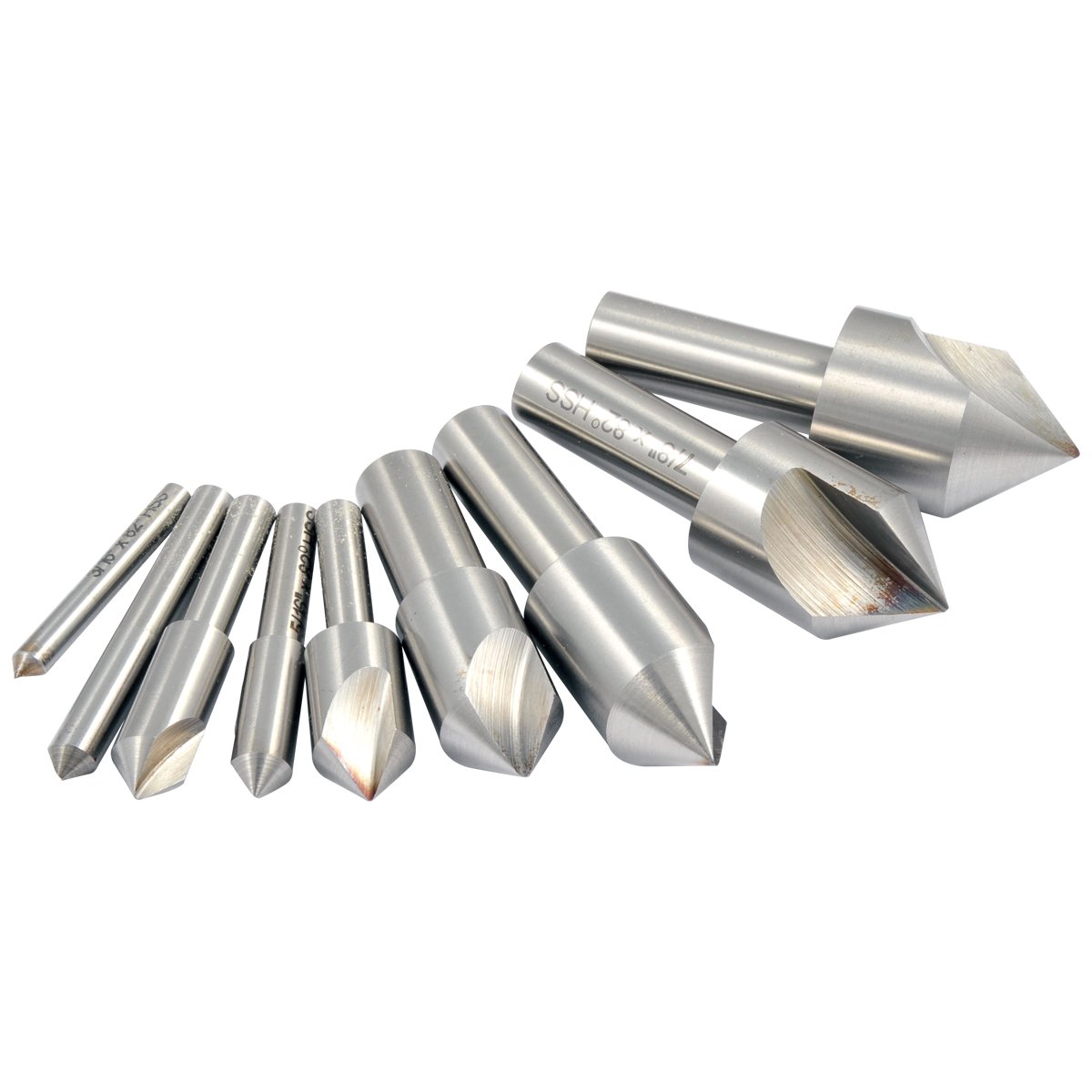 HHIP 9 PIECE 82 DEGREE 3/16 TO 1" HIGH SPEED STEEL COUNTERSINK SET (2000-0034) - Image 2