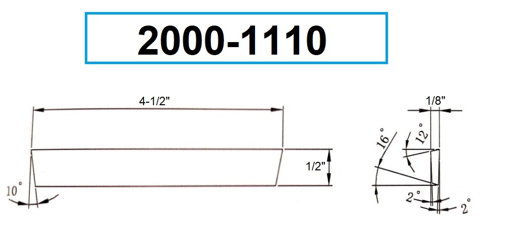 1/8 X 1/2 X 4-1/2" COBALT CUT-OFF BLADE (2000-1110) - Image 2