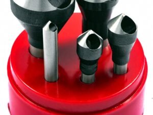 5 PIECE 82 DEGREE ZERO-FLUTE COUNTERSINK & DEBURRING TOOL SET (2001-0006)
