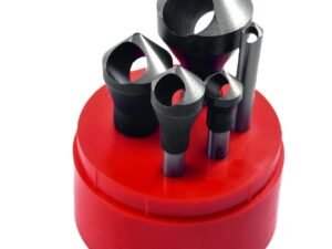 5 PIECE 90 DEGREE ZERO-FLUTE COUNTERSINK & DEBURRING TOOL SET (2001-0007)