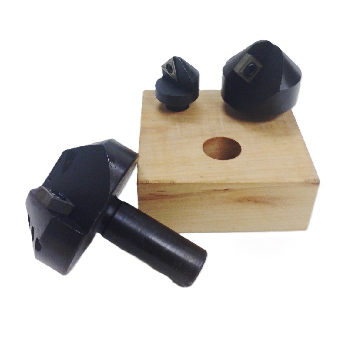 3 PIECE 90 DEGREE INDEXABLE COUNTERSINK & CHAMFER TOOL SET (2001-0012)
