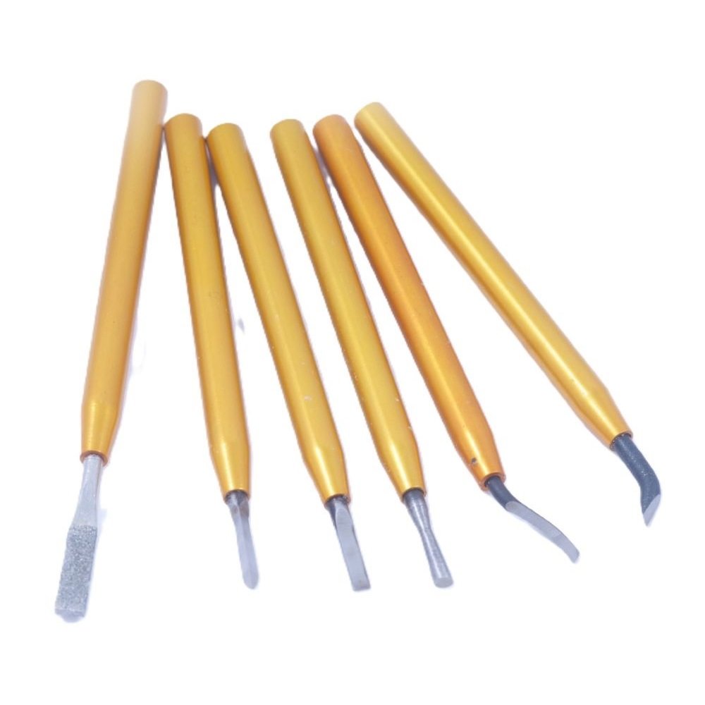 6 PIECE MINI DEBURRING & SCRAPING TOOL KIT (2001-0228)