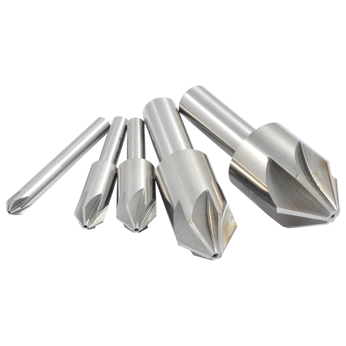1/4-1" 5 PIECE 82 DEGREE 6 FLUTE HIGH SPEED STEEL COUNTERSINK SET (2001-3000) - Image 5