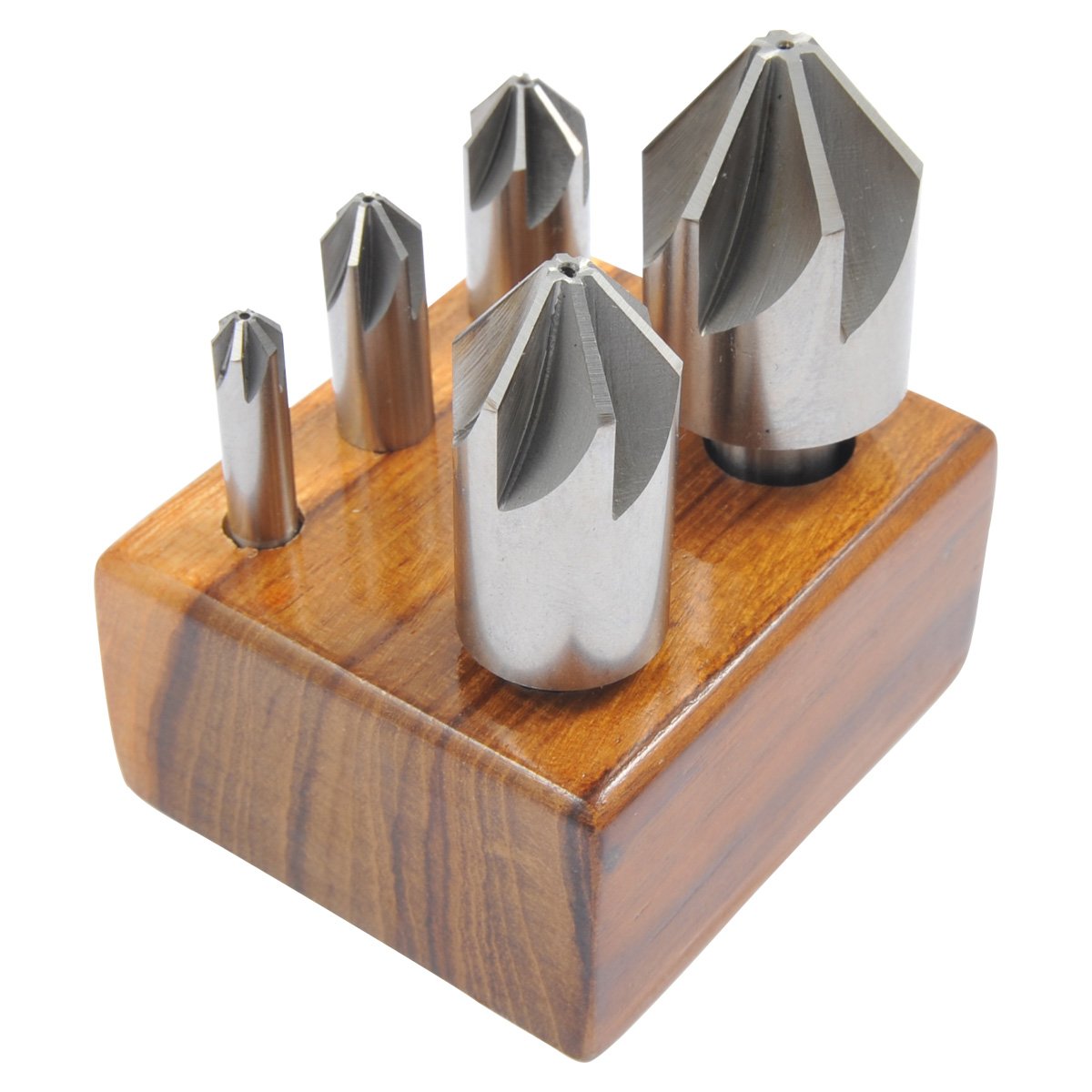1/4-1" 5 PIECE 82 DEGREE 6 FLUTE HIGH SPEED STEEL COUNTERSINK SET (2001-3000) - Image 4