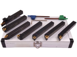 PRO-SERIES 7 PIECE 1/2 INDEXABLE CUT OFF & TURNING TOOL SET (2002-0113)