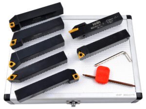 PRO-SERIES 7 PIECE 3/4 INDEXABLE CUT OFF & TURNING TOOL SET (2002-0115)