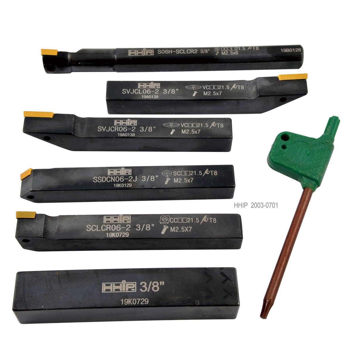 6 PIECE 3/8" MINI TURNING & BORING TOOL HOLDER SET (2003-0701)