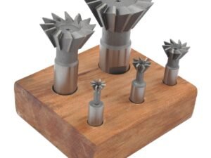 5 PIECE 3/8 TO 1-7/8" HIGH SPEED STEEL DOVETAIL CUTTER SET (2006-0205)