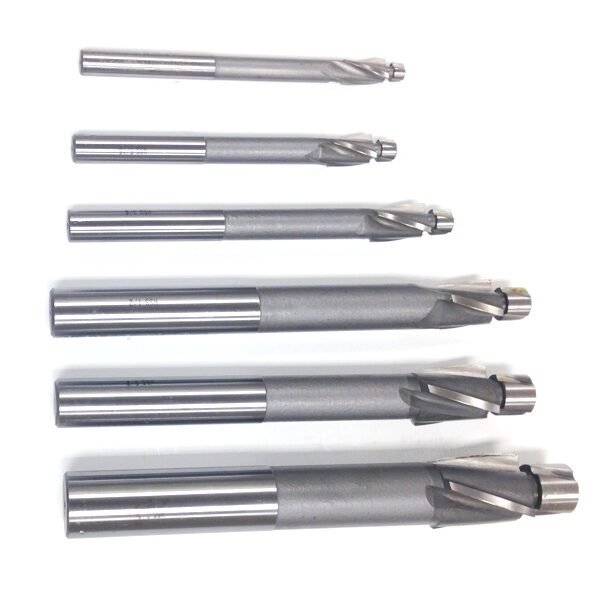 6 PIECE HIGH SPEED STEEL 3 FLUTE SOLID PILOT COUNTERBORE SET (2007-0003) - Image 2