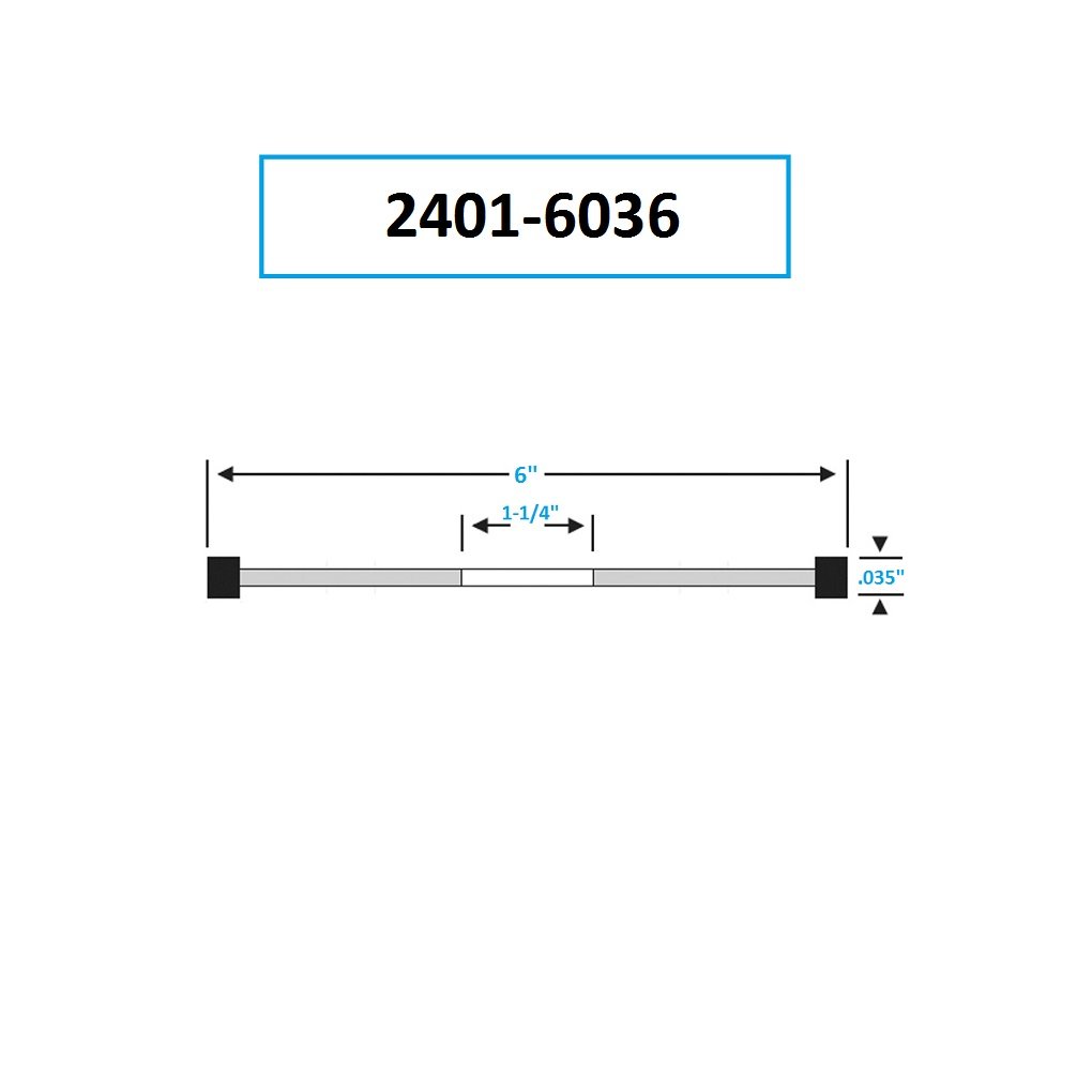 6 X .035 X 1-1/4" D1A1R CUT-OFF CBN WHEEL (2401-6036) - Image 2