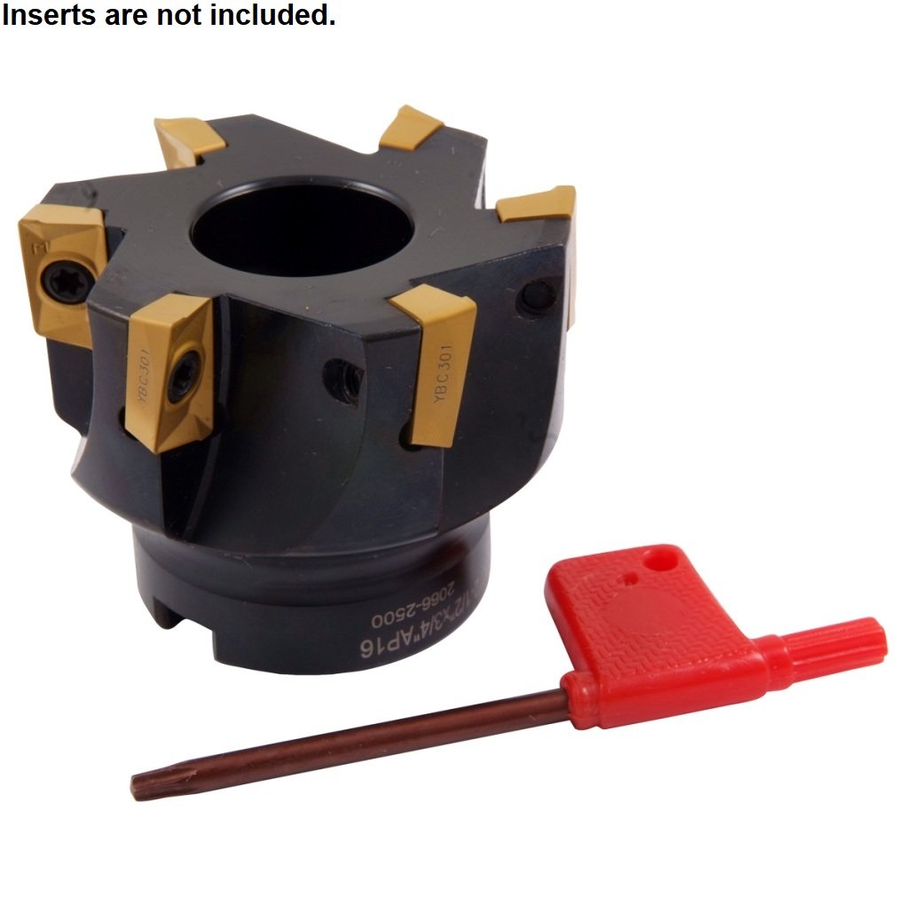 2-1/2 INCH X 3/4 BORE 90 DEGREE APKT-160408 INDEXABLE FACE MILL (2066-2500) - Image 3