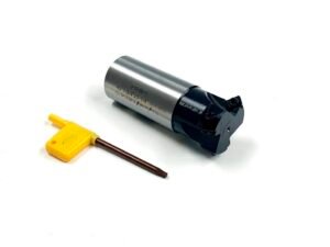 45 DEGREE 1-3/4" X 1-1/4 SHANK 3-INSERT INDEXABLE CHAMERING END MILL (2076-0013)