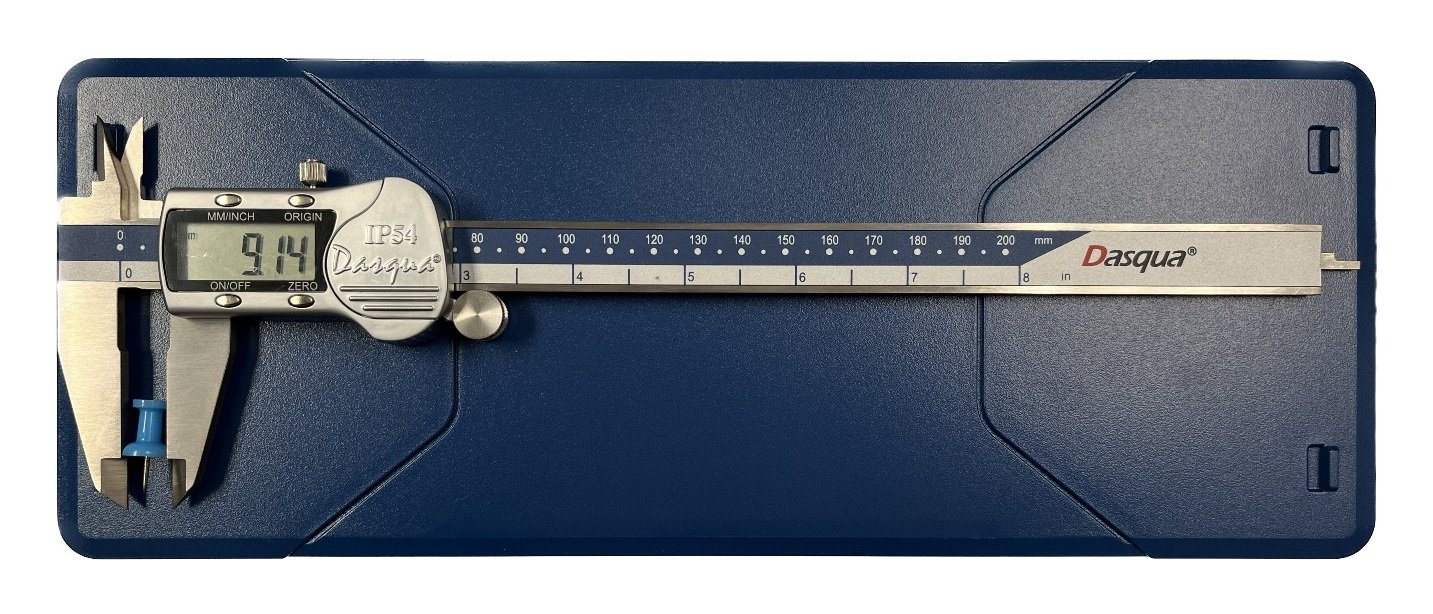 DASQUA 0-200MM/0-8" METAL HOUSING LARGE SCREEN DIGITAL CALIPER (2117-9110) - Image 4