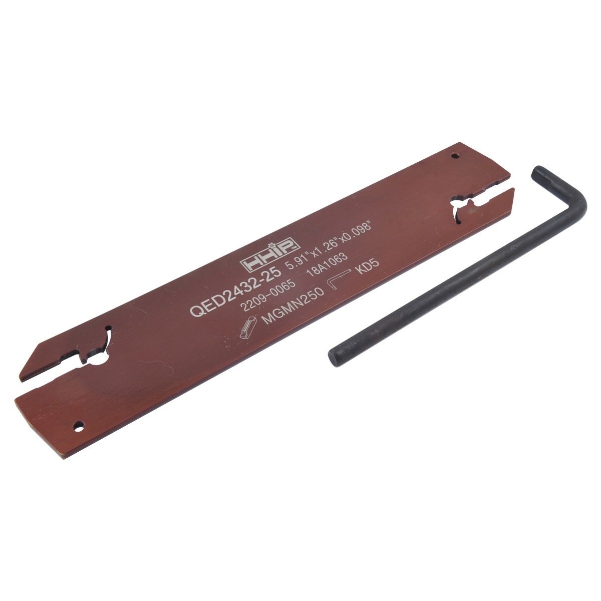 5.91 X 1.26 X 0.098" RIGHT HAND EXTERNAL CUT-OFF & GROOVING BLADE (2209-0065)