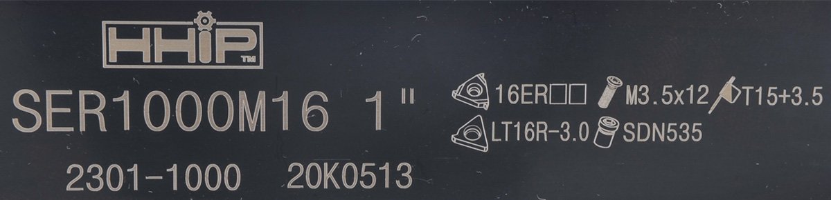 SER1000M16 EXTERNAL INDEXABLE THREADING TOOL HOLDER (2301-1000) - Image 6